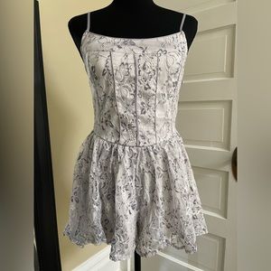 Kimchi Blue Purple Lace Romper (size XS)